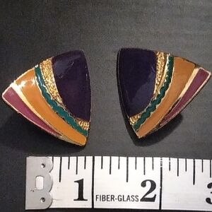 Multicolor Geometric Earrings